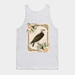 Osprey with Ivory Roses in Art Nouveau Influence Ivory Tank Top